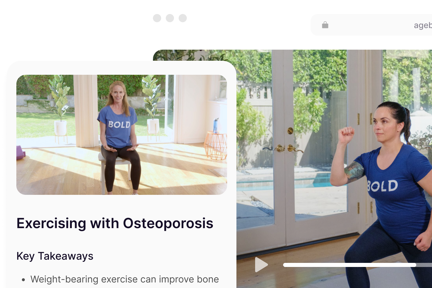 Bold screenshot on mobile and in browser